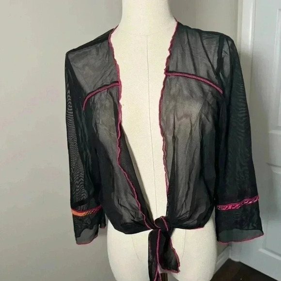 Y2K goth fairy sheer bolero - Picture 5 of 6